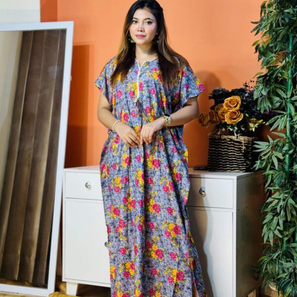 China Linen Kaftan Maxi KAF145