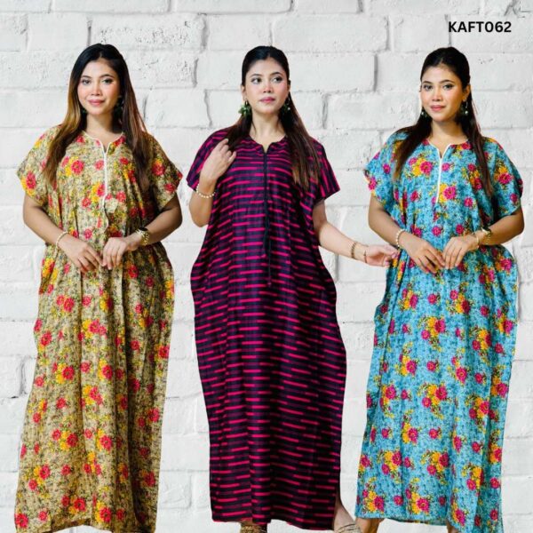 Long Kaftan Maxi Combo Pack of 3 (KAFT062)