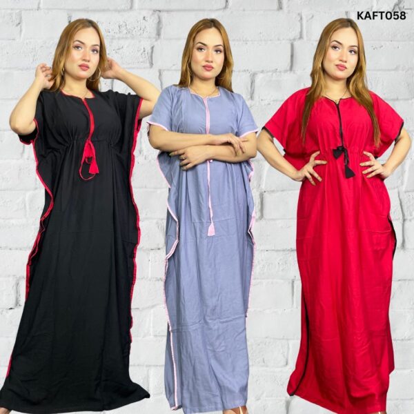 Premium Quality Linen Kaftan Maxi Combo (set of 3) KAFT058