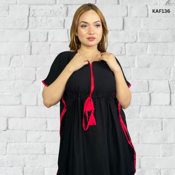 Premium Quality Solid Color Linen Kaftan Maxi KAF136