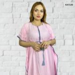 Premium Quality Solid Color Linen Kaftan Maxi KAF139