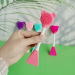 Double Head Silicone Face Mask Brush – DIY Mud Mask Applicator & Blackhead Cleaning Brush | সিলিকন ফেস ক্লিনিং টুল