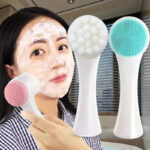 2 in 1 ফেস ওয়াশ ব্রাশ – Silicone Facial Cleansing & Massage Scrubber for Deep Pore Clean