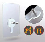 Punch-Free Non-Marking Wall Hook Screw 5 PCS | Seamless Nail with Nut Cap for Kitchen, Bathroom & Bedroom